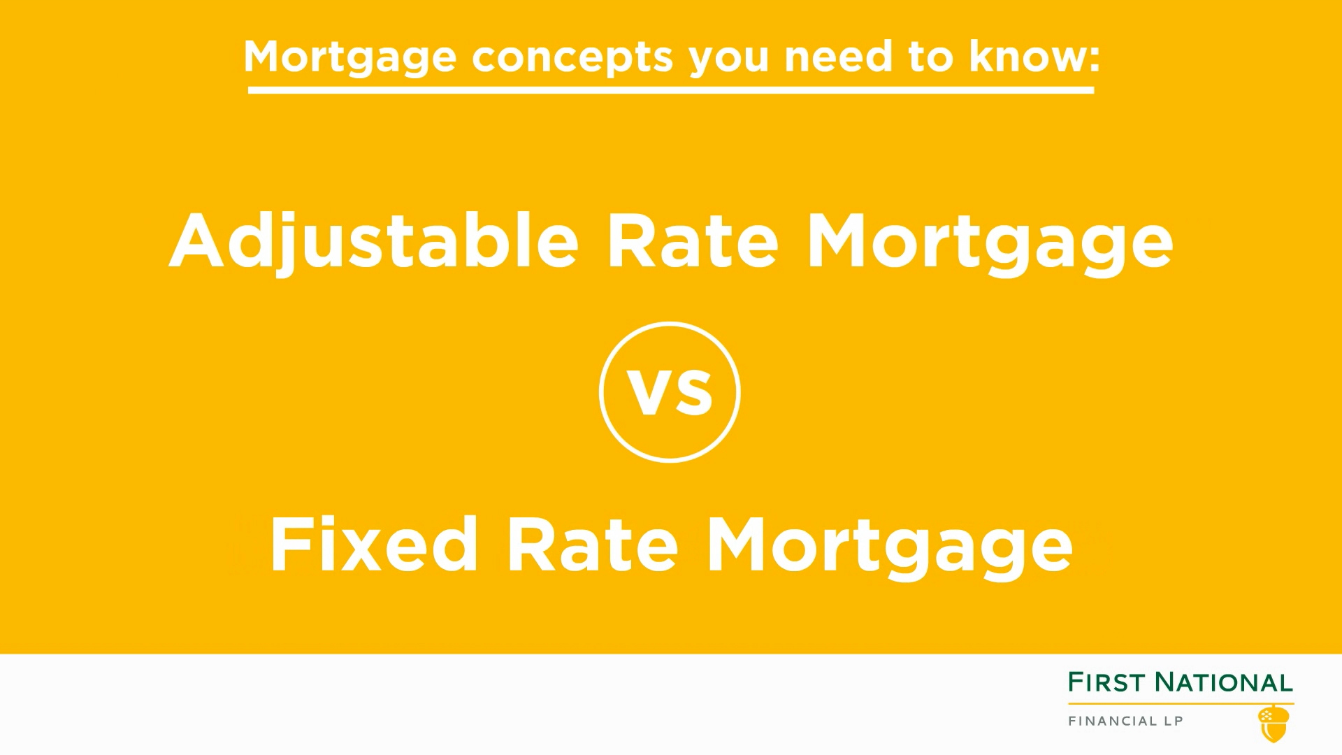 Adjustable Rate vs Fixed Rate